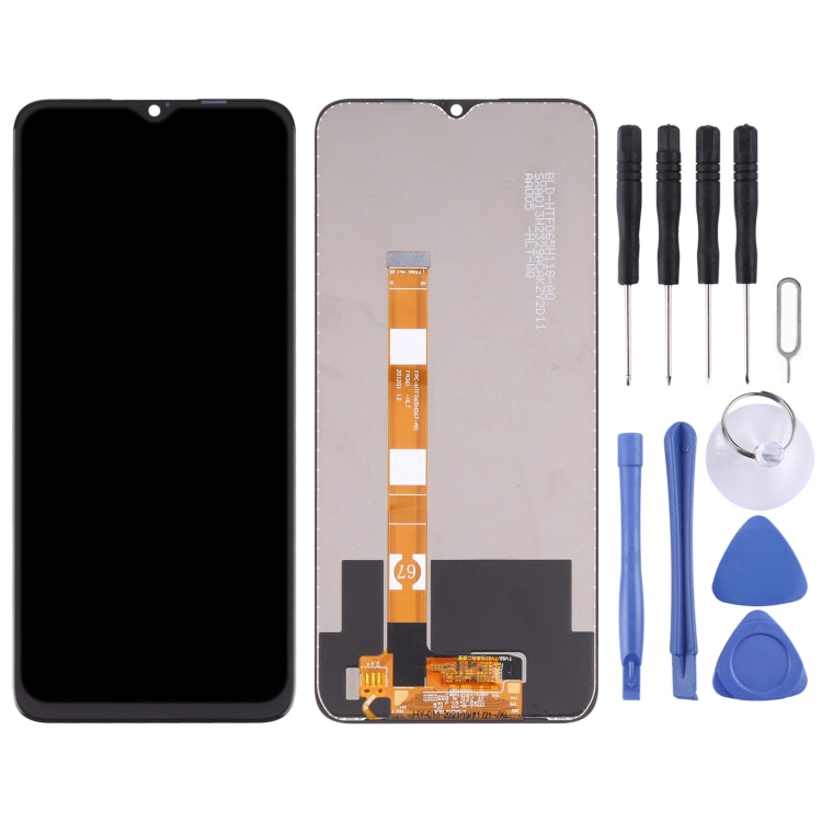 LCD Screen and Digitizer Full Assembly for OPPO Realme Narzo 50A RMX3430, For Realme Narzo 50A