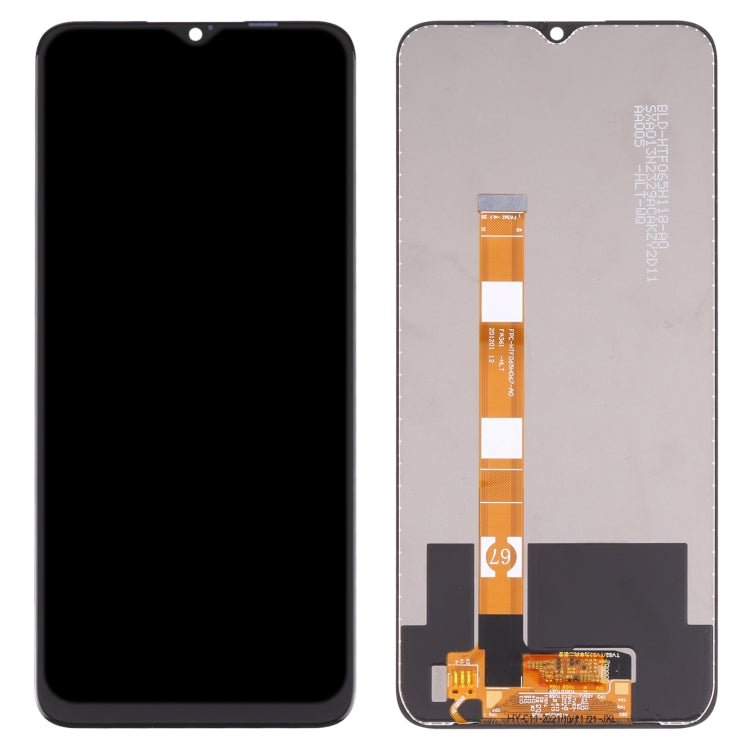 LCD Screen and Digitizer Full Assembly for OPPO Realme Narzo 50A RMX3430, For Realme Narzo 50A