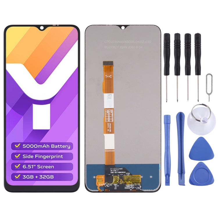 Schermo LCD e digitalizzatore assemblaggio completo per Vivo Y15s / Y15a V2120, For Vivo Y15s / Y15a