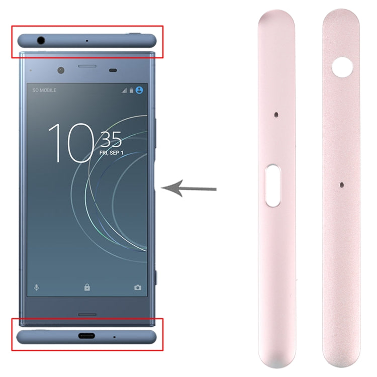 1 paio di barre laterali della parte superiore e inferiore per Sony Xperia XZ1, For Sony Xperia XZ1