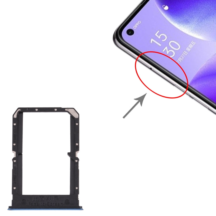 Per OPPO Reno5 5G / Trova X3 Lite PEGM00 PEGT00 CPH2145 Vassoio scheda SIM + Vassoio scheda SIM, For OPPO Reno5 5G / Find X3 Lite