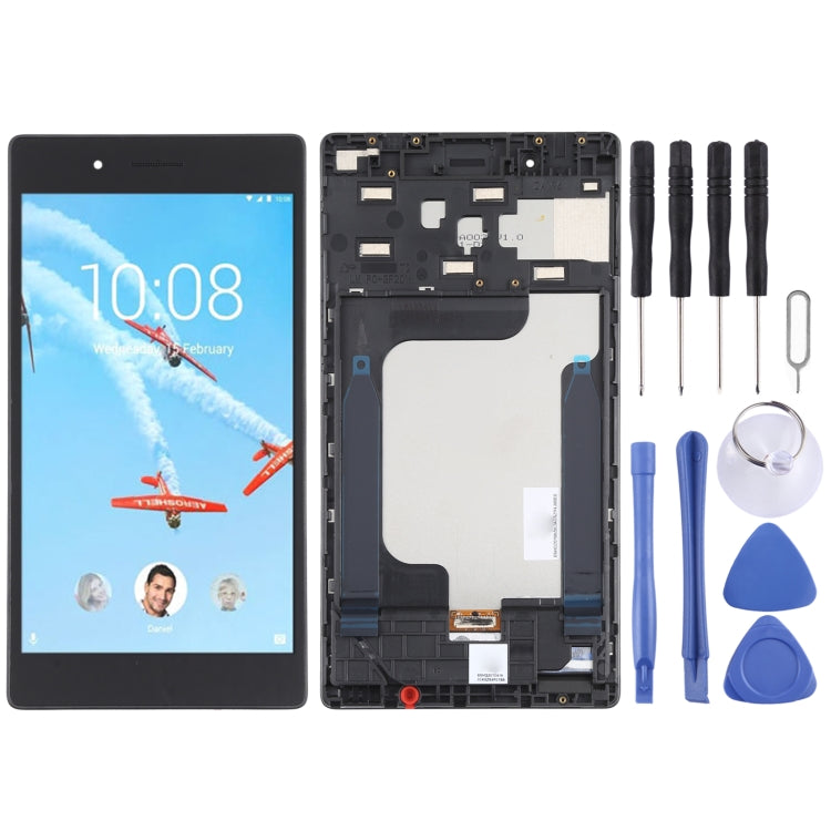 Schermo LCD e digitalizzatore assemblaggio completo con cornice per Lenovo Tab 7 Essential TB-7304F TB-7304i, For Lenovo Tab 7 Essential OEM