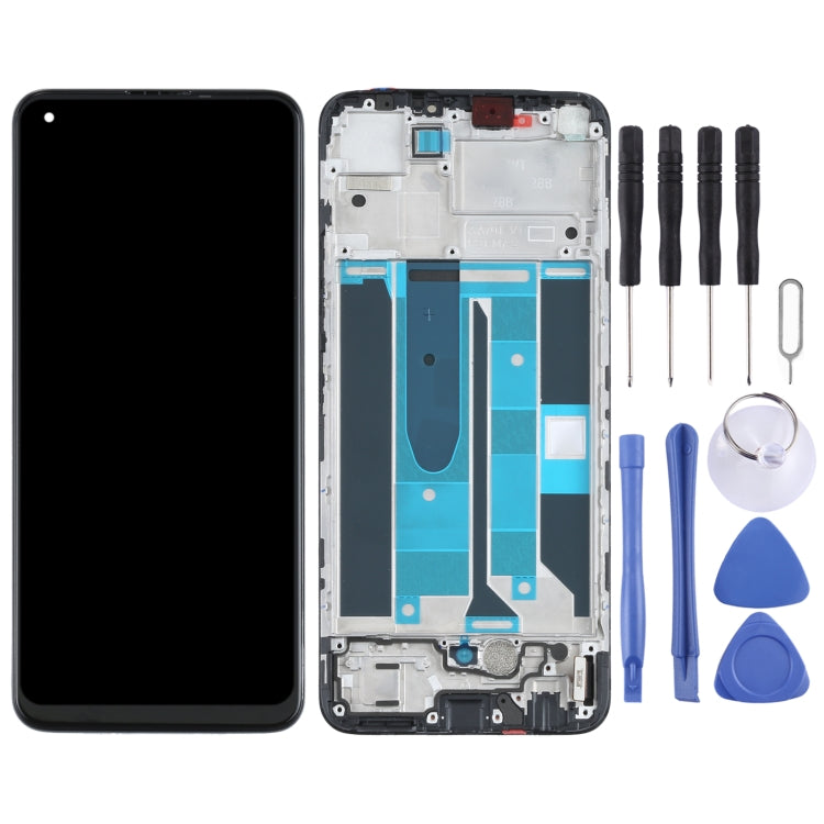 LCD Screen and Digitizer Full Assembly with Frame for OPPO Realme 8 4G, For OPPO Realme 8 4G