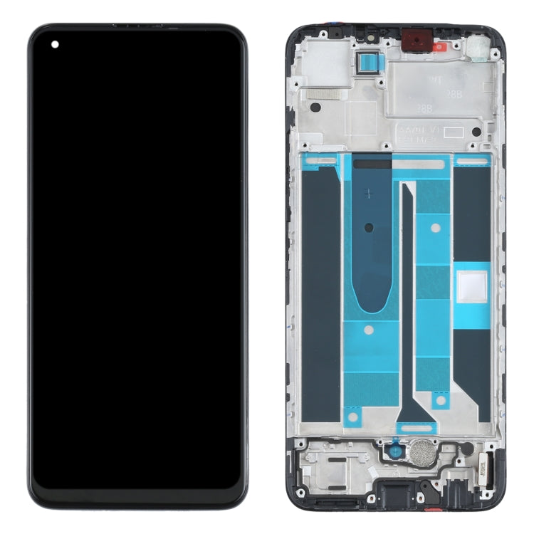 Schermo LCD e digitalizzatore assemblaggio completo con cornice per OPPO Realme 8 4G, For OPPO Realme 8 4G