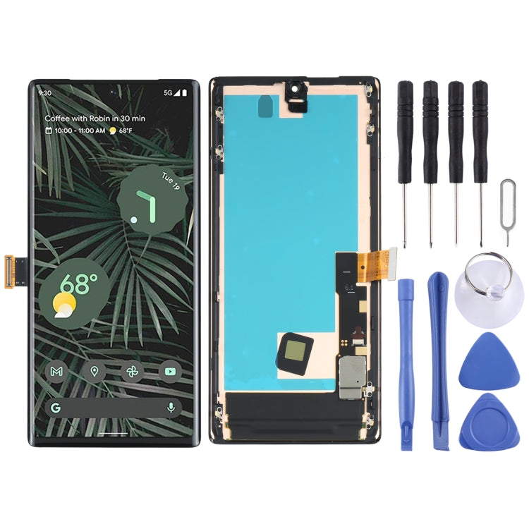 Schermo LCD in materiale AMOLED e digitalizzatore assemblaggio completo con cornice per Google Pixel 6 Pro