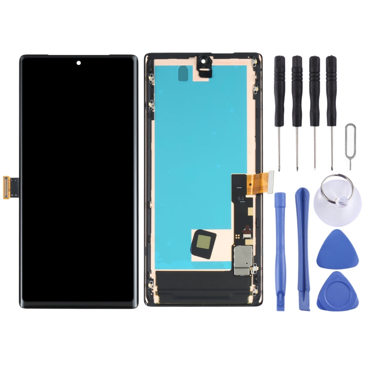 Schermo LCD in materiale AMOLED e digitalizzatore assemblaggio completo con cornice per Google Pixel 6 Pro