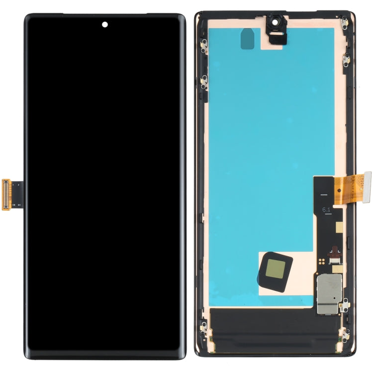 Schermo LCD in materiale AMOLED e digitalizzatore assemblaggio completo con cornice per Google Pixel 6 Pro