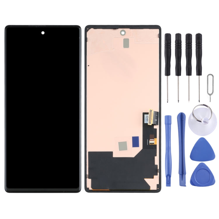 AMOLED LCD Screen and Digitizer Full Assembly with Frame for Google Pixel 6, For Google Pixel 6 (Original)