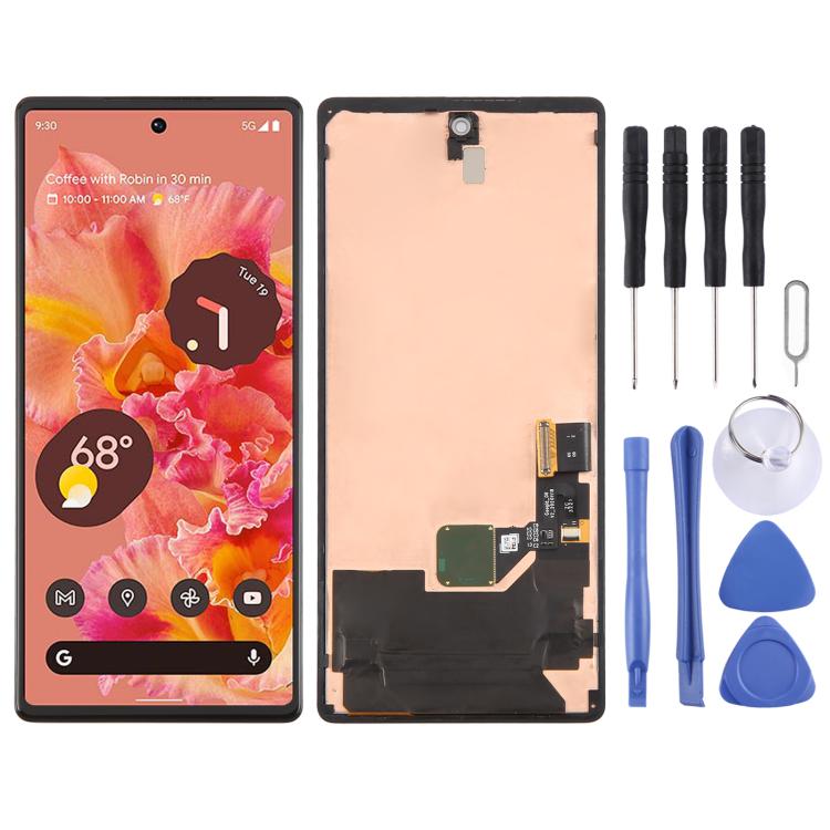 AMOLED LCD Screen and Digitizer Full Assembly with Frame for Google Pixel 6, For Google Pixel 6 (Original)