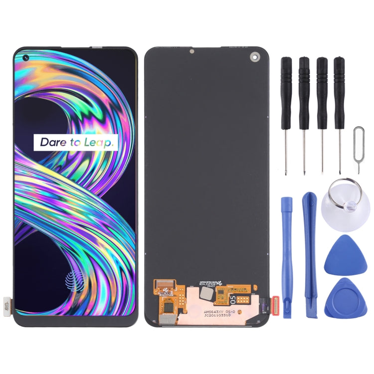 Original Super AMOLED LCD Screen and Digitizer Full Assembly for OPPO Realme 8, For Realme 8（Original）