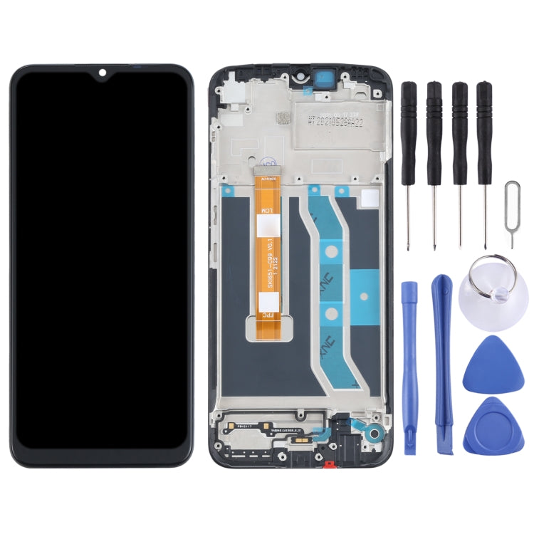 Original LCD Screen and Digitizer Full Assembly with Frame for OPPO Realme C21Y / Realme C25Y, For OPPO Realme C21Y (Original)