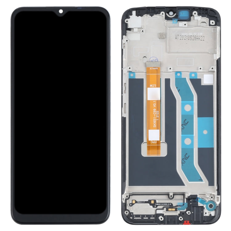 Original LCD Screen and Digitizer Full Assembly with Frame for OPPO Realme C21Y / Realme C25Y, For OPPO Realme C21Y (Original)