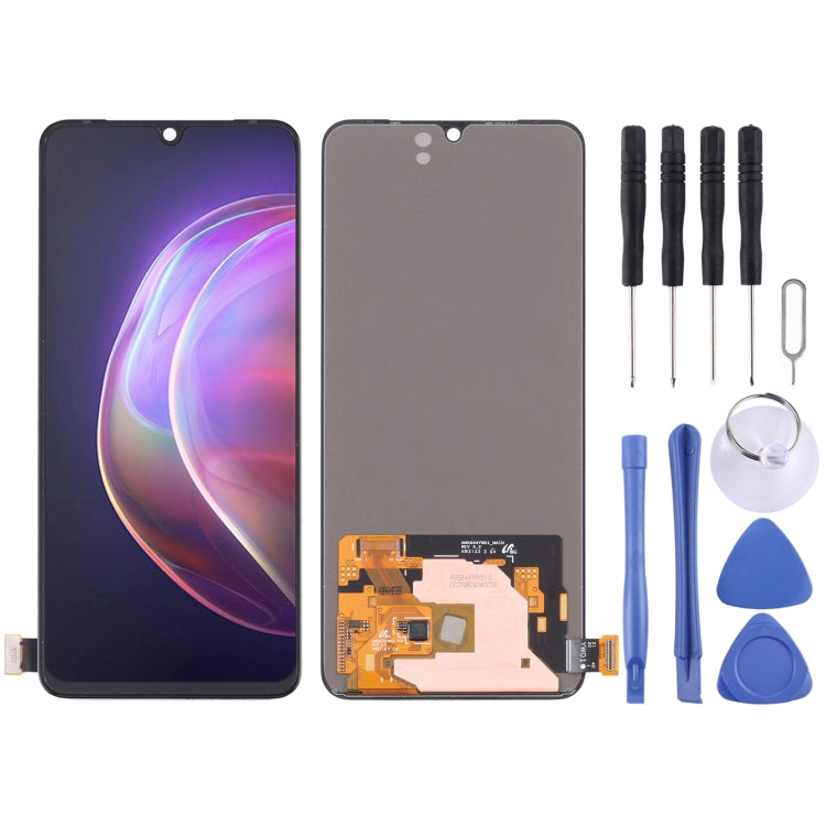 Original AMOLED LCD Screen and Digitizer Full Assembly for vivo V21 5G V2050, For vivo V21 5G(Original)