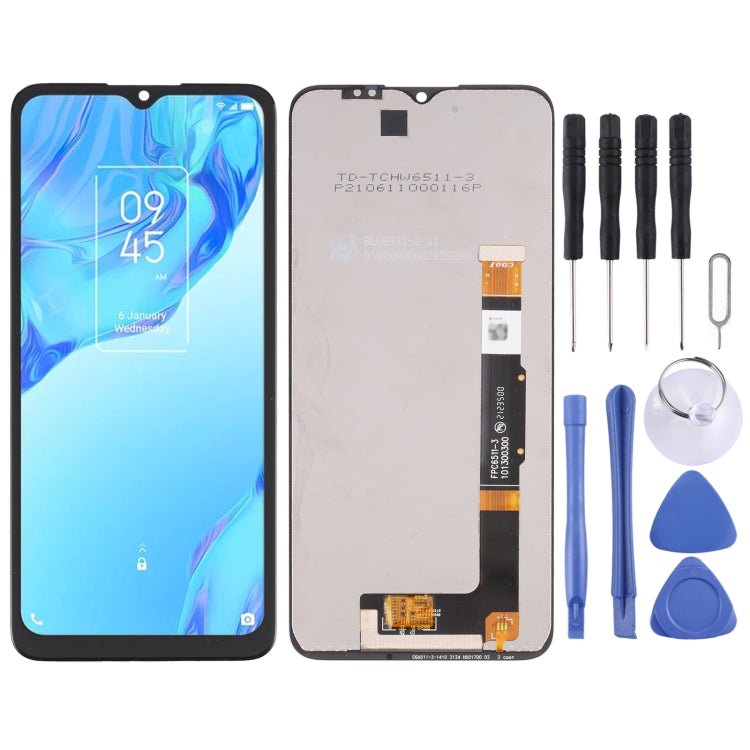 Full LCD Screen and Digitizer Assembly for TCL 20B, For TCL 20B (TFT)