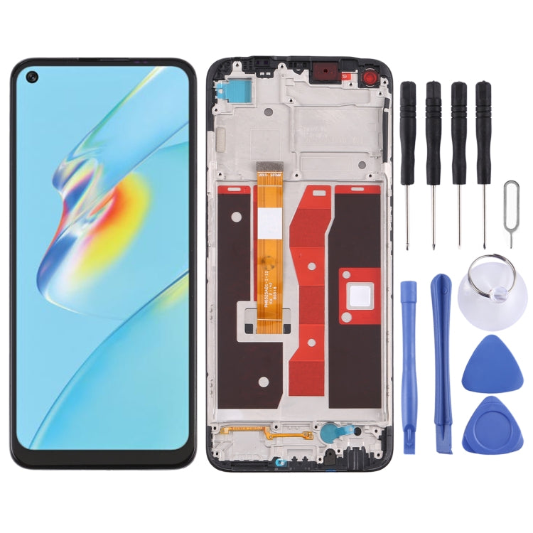 LCD Screen and Digitizer Full Assembly with Frame for OPPO A54 4G/A55 4G CPH2325 CPH2239, For OPPO A54 4G/A55 4G