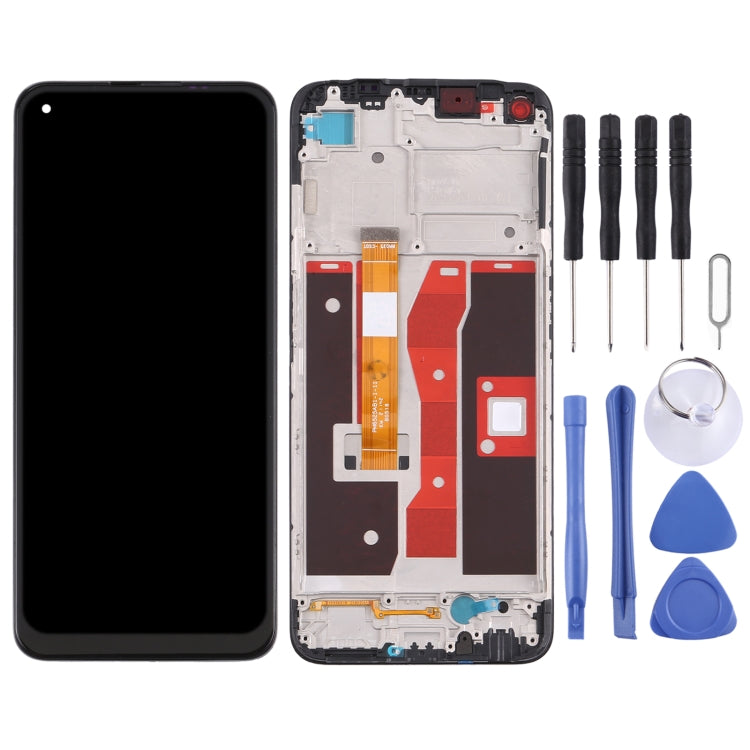 LCD Screen and Digitizer Full Assembly with Frame for OPPO A54 4G/A55 4G CPH2325 CPH2239, For OPPO A54 4G/A55 4G