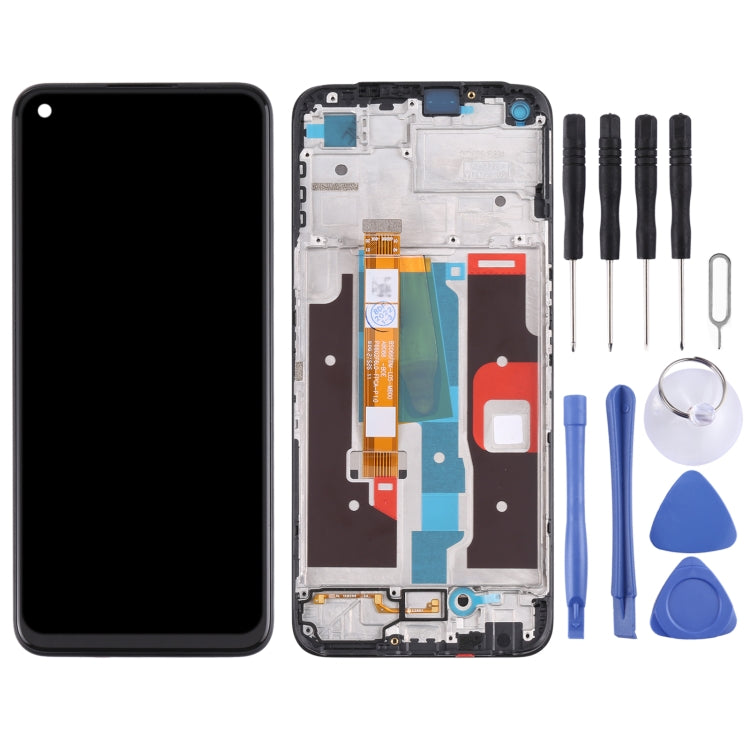 LCD Screen and Digitizer Full Assembly with Frame for OPPO Realme 8i RMX3151, For OPPO Realme 8i