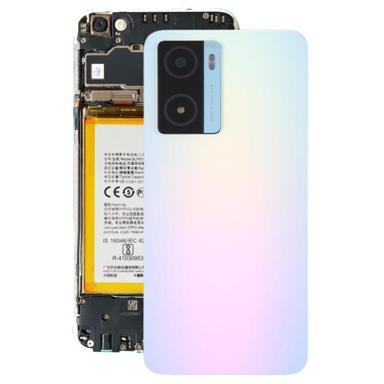 Per OPPO A77 5G / A77s Cover posteriore batteria originale con copriobiettivo fotocamera, For OPPO A77s (Original), For OPPO A77s