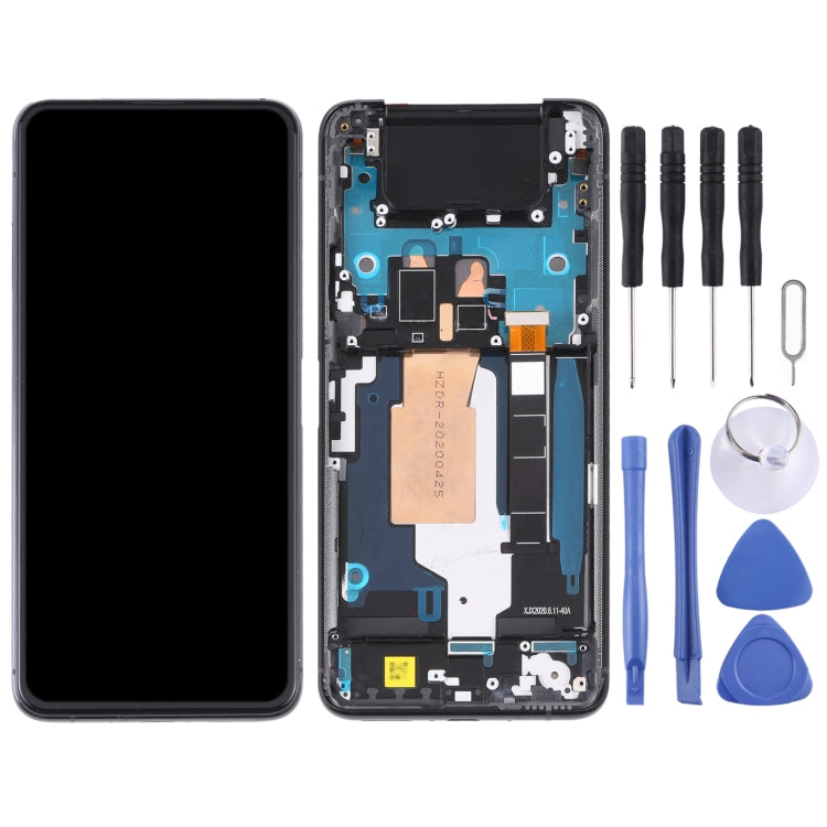 90Hz AMOLED LCD Screen and Digitizer Full Assembly with Frame for Asus Zenfone 7 Pro / Zenfone 7 ZS670KS ZS671KS, For Asus Zenfone 7 Pro / Zenfone 7