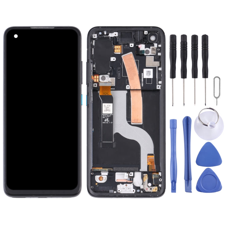 Schermo LCD in materiale AMOLED e digitalizzatore assemblaggio completo con cornice per Asus Zenfone 8 ZS590KS, For Asus Zenfone 8