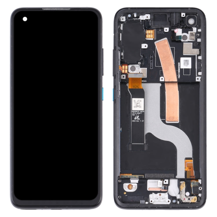 Schermo LCD in materiale AMOLED e digitalizzatore assemblaggio completo con cornice per Asus Zenfone 8 ZS590KS, For Asus Zenfone 8