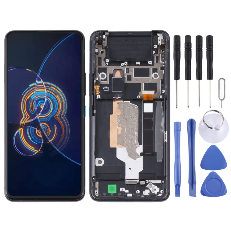 Schermo LCD e digitalizzatore assemblaggio completo con cornice per Asus Zenfone 8 Flip ZS672KS, For Asus Zenfone 8 Flip