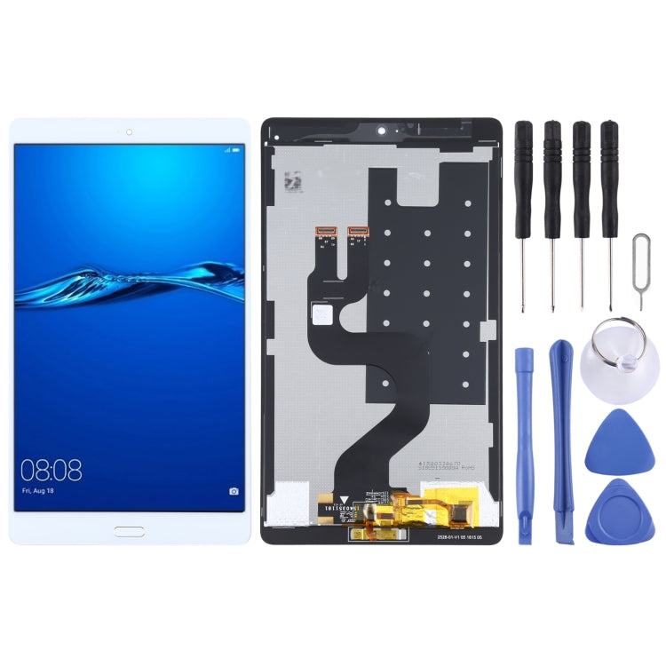 Schermo LCD originale e digitalizzatore assemblaggio completo con impronta digitale per Huawei MediaPad M3 8.4 BTV-W09/BTV-DL09, For Huawei MediaPad M3