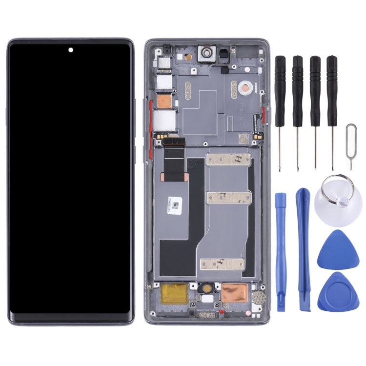 Original LCD Screen and Digitizer Full Assembly with Frame for TCL 20 Pro 5G T810H, For TCL 20 Pro 5G（Original）