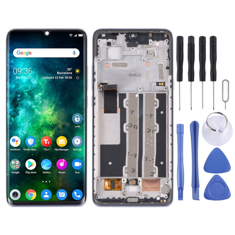 Schermo LCD completo con cornice per TCL 10 Plus