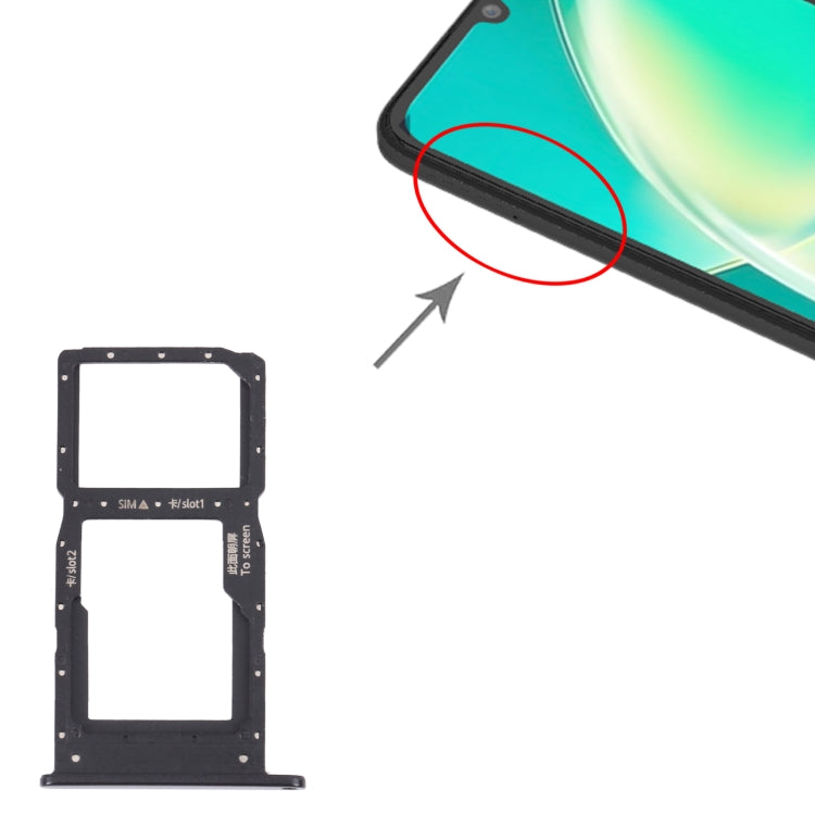 Vassoio scheda SIM + Vassoio scheda SIM / Vassoio scheda micro SD per Huawei Nova Y60, For Huawei Nova Y60