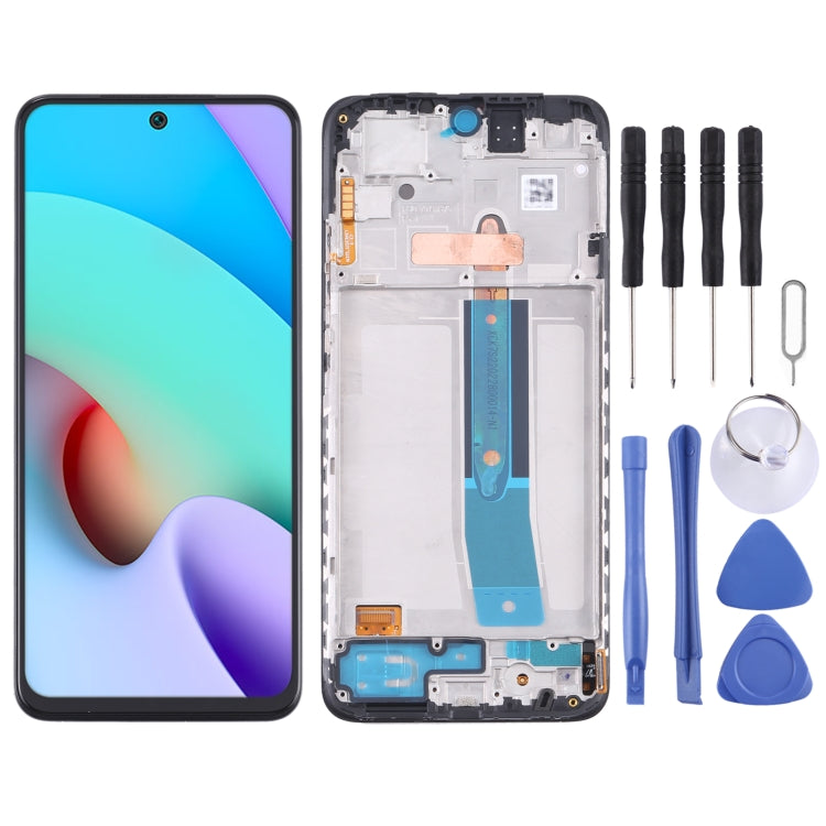 Original AMOLED LCD Screen and Digitizer Full Assembly with Frame for Xiaomi Redmi Note 11 4G 2201117TG, For Xiaomi Redmi Note 11 4G 2201117TG (Original)