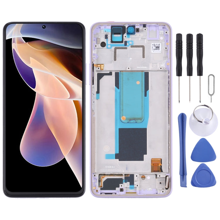 Original LCD Screen and Digitizer Full Assembly with Frame for Xiaomi Redmi Note 11 Pro China/Redmi Note 11 Pro + 5G/11i/11i HyperCharge, For Xiaomi Redmi Note 11 Pro China(Original)