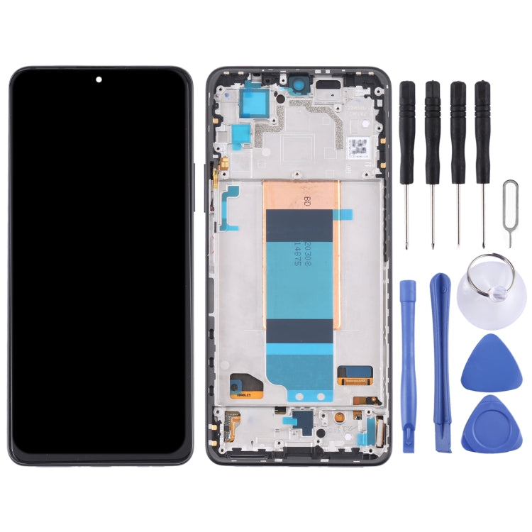 Original LCD Screen and Digitizer Full Assembly with Frame for Xiaomi Redmi K40S, For Xiaomi Redmi K40S (Original)