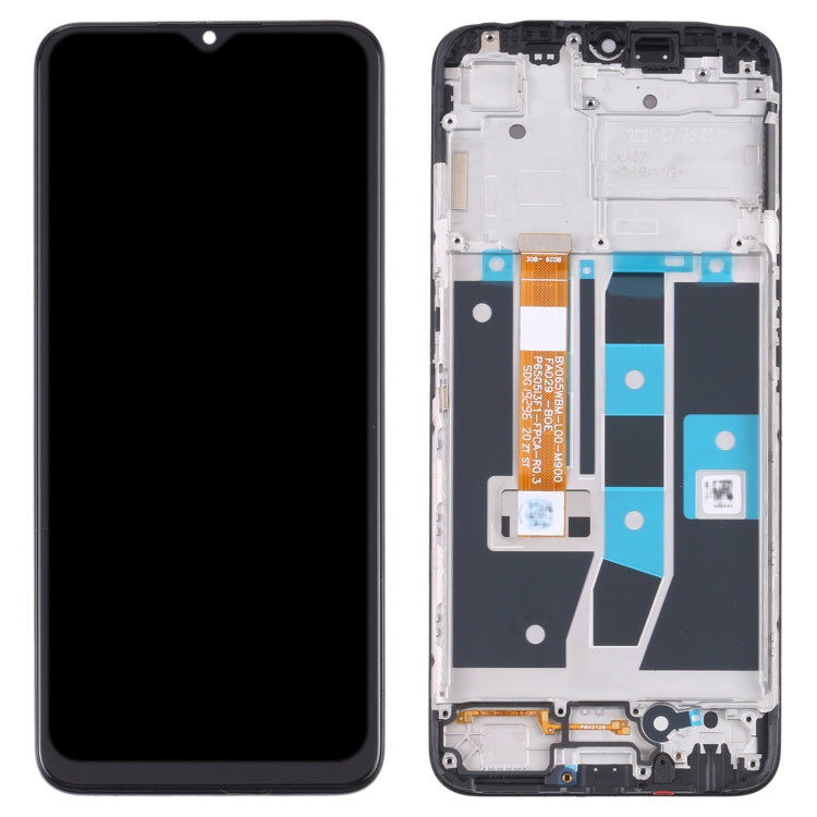 Schermo LCD e digitalizzatore assemblaggio completo con cornice per OPPO A16 / A16s / A54S, For OPPO A16 / A16s / A54S