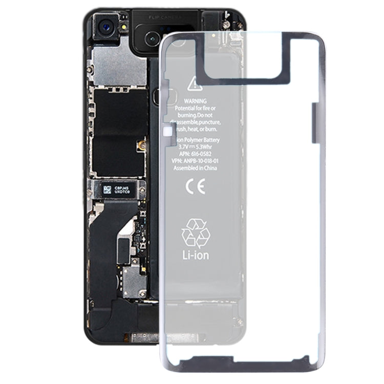 Clear Battery Back Cover with Adhesive for Asus Zenfone 6 ZS630KL