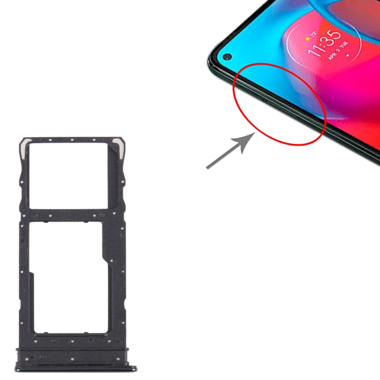 SIM Card Tray + Micro SD Card Tray for Motorola Moto G Stylus 5G 2021, For Motorola Moto G Stylus 5G 2021