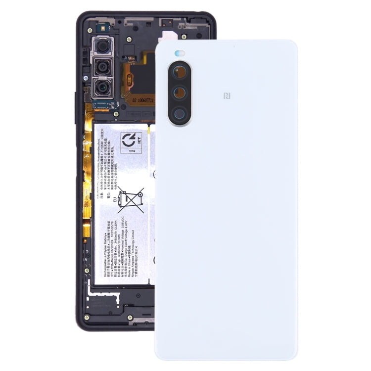 Original Back Battery Cover with Fingerprint for Sony Xperia 10 II, For Sony Xperia 10 II