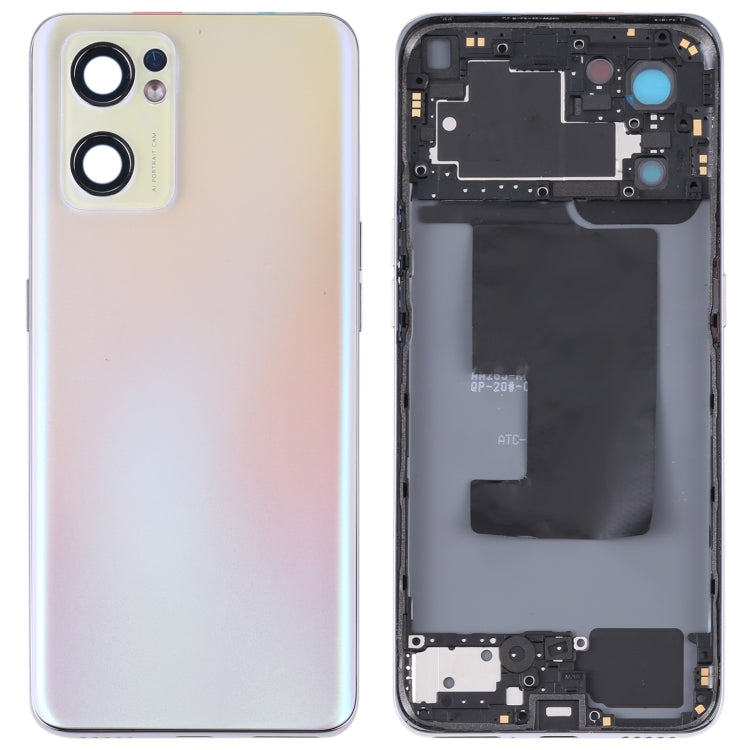 For OPPO Reno7 SE 5G/Find X5 Lite PFCM00 CPH2371 Battery Back Cover with Middle Frame, For OPPO Reno7 SE 5G/Find X5 Lite