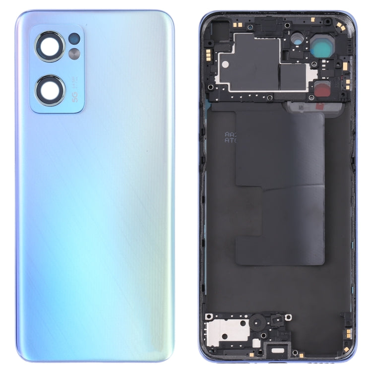 For OPPO Reno7 5G CPH2371 Battery Back Cover with Middle Frame, For OPPO Reno7 5G