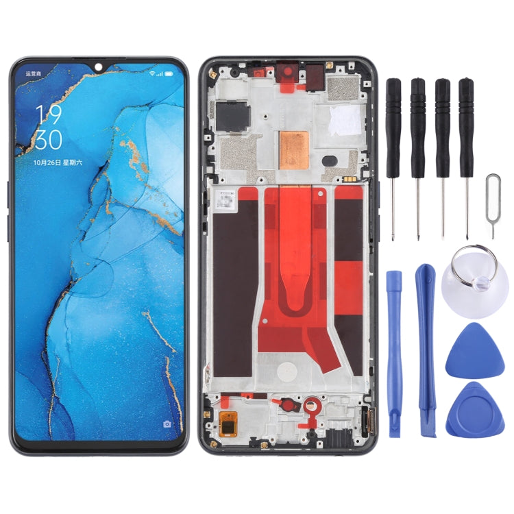 Schermo LCD originale e digitalizzatore assemblaggio completo con telaio per OPPO Reno3 5G/Reno3 Youth/F15/Trova X2 Lite/K7 5G, For OPPO Reno3 5G/Reno3 Youth/F15/Find X2 Lite/K7 5G, For OPPO Reno3 5G