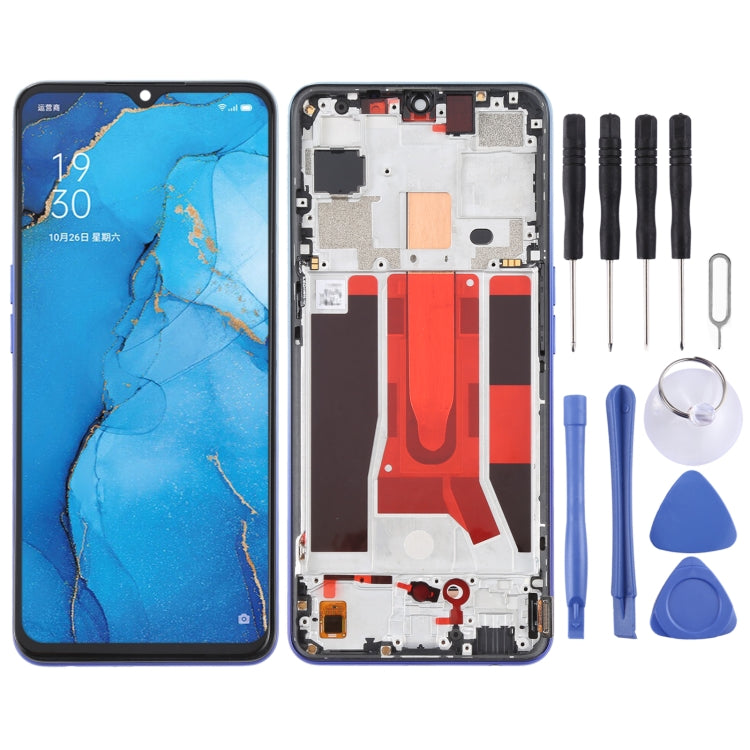 Original LCD Screen and Digitizer Full Assembly with Frame for OPPO Reno3 5G/Reno3 Youth/F15/Find X2 Lite/K7 5G, For OPPO Reno3 5G/Reno3 Youth/F15/Find X2 Lite/K7 5G, For OPPO Reno3 5G