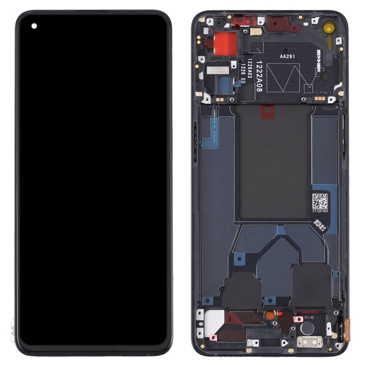 Original LCD Screen and Digitizer Full Assembly with Frame for OPPO Reno7 5G China PFJM10, For OPPO Reno7 5G China