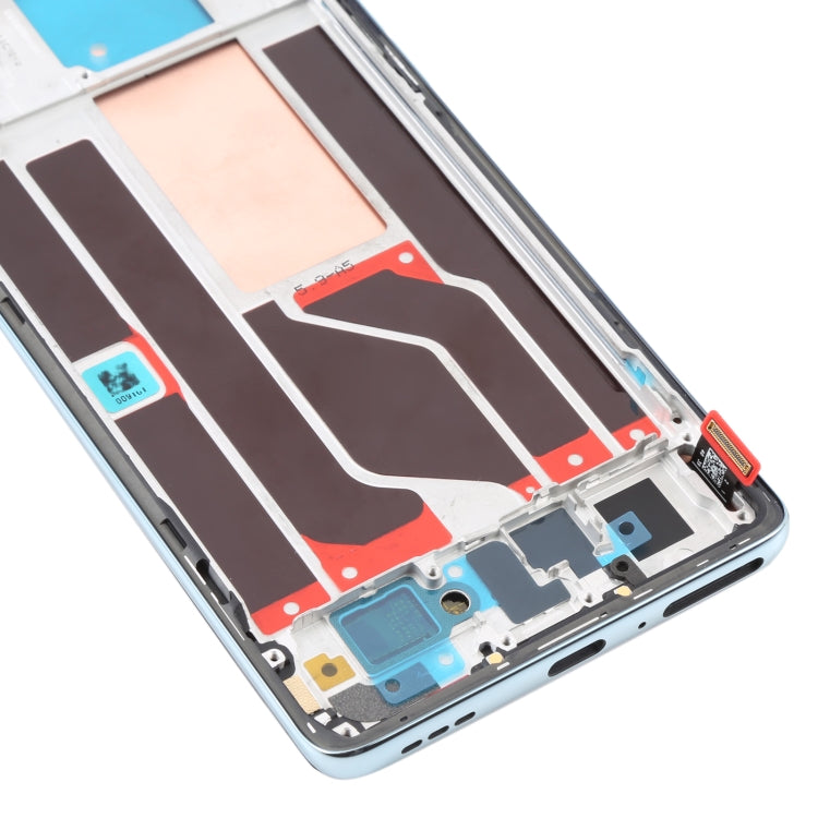 Schermo LCD originale e digitalizzatore assemblaggio completo con telaio per OPPO Reno6 Pro 5G PEPM00 CPH2249, For OPPO Reno6 Pro 5G