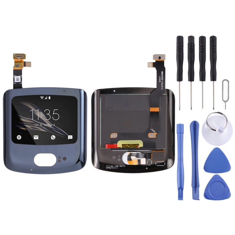 Original Secondary LCD Screen and Digitizer Full Assembly for Motorola Razr 5G, For Motorola Razr 5G(Secondary LCD)