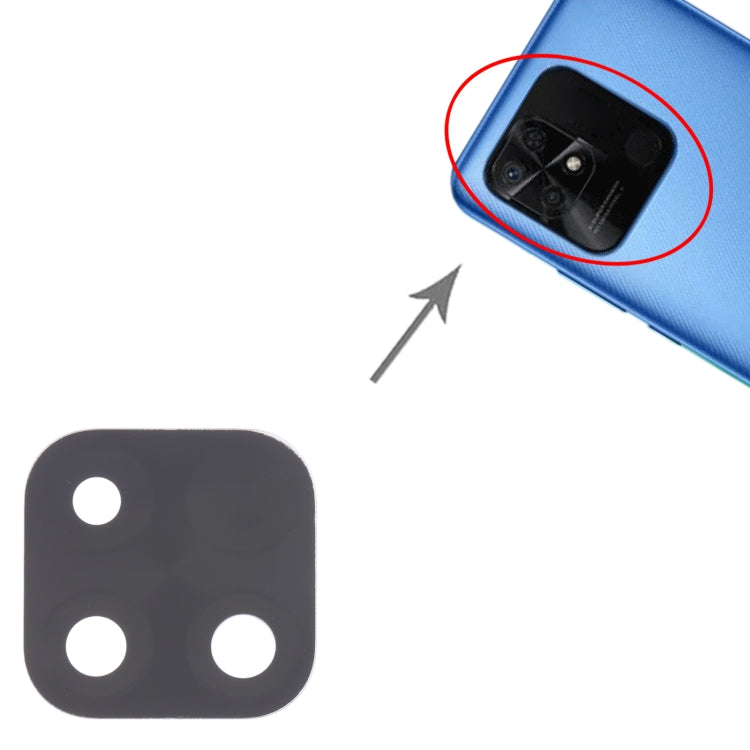 10pcs Rear Camera Lens for Xiaomi Redmi 10C/Redmi 10 India/Redmi 10 Power/Poco C40, For Xiaomi Redmi 10C/Redmi 10 India/Redmi 10 Power/Poco C40