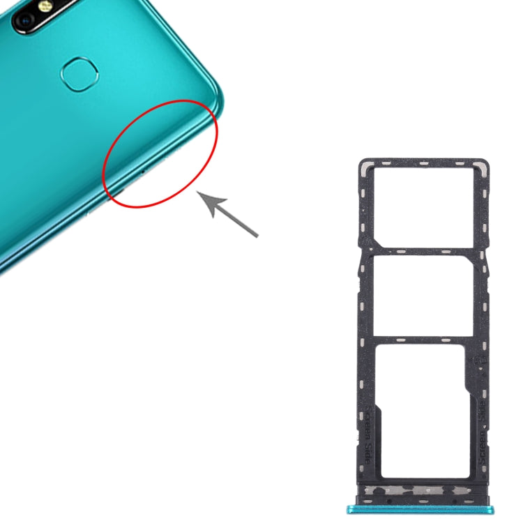 Per Infinix S5 X652 Vassoio scheda SIM + Vassoio scheda SIM + Vassoio scheda micro SD, For Infinix S5