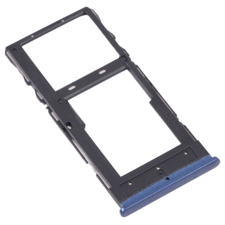 SIM Card Tray + Micro SD Card Tray for TCL Plex T780H, For TCL 10L/10 Lite(Blue)