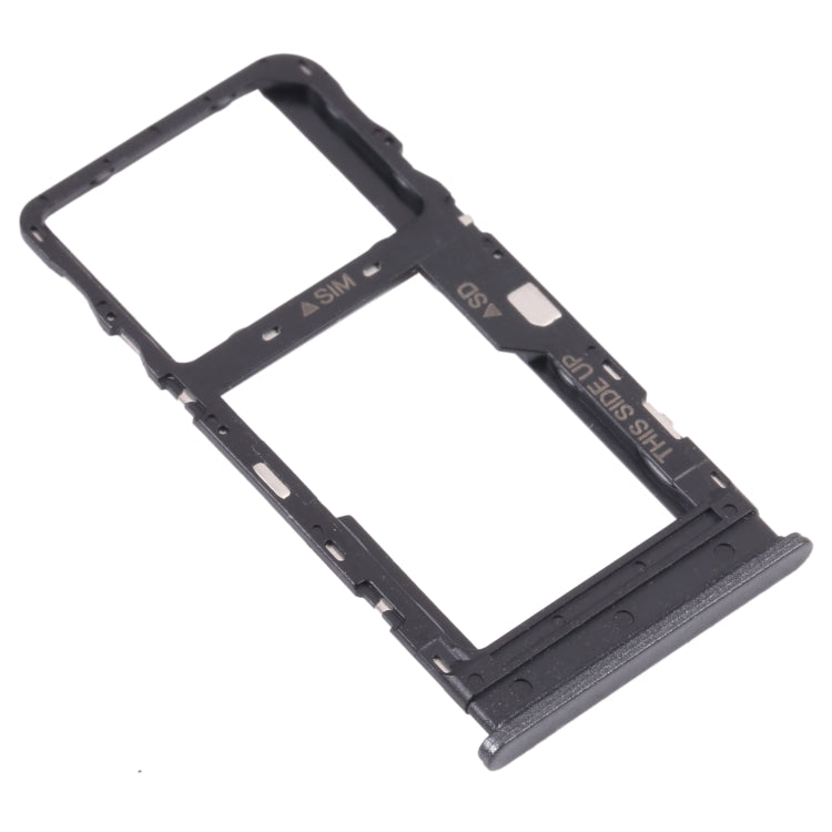 Original SIM Card Tray + Micro SD Card Tray for TCL 10L/10 Lite T770H T770B, For TCL 10L/10 Lite, For TCL 10L/10 Lite(Silver)