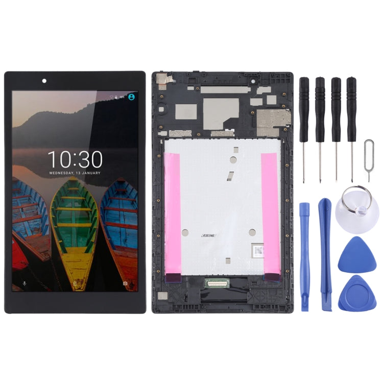 LCD Screen and Digitizer Full Assembly with Frame for Lenovo Tab3 8 Plus TB-8703X TB-8703 TB-8703F TB-8703N, For Lenovo Tab3 8 Plus