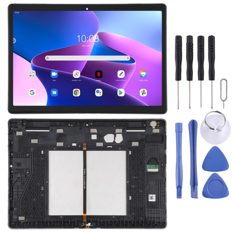 Schermo LCD e digitalizzatore assemblaggio completo con cornice per Lenovo Tab 5 Plus/M10 TB-X605L TB-X605F TB-X605M TB-X605, For Lenovo Tab 5 Plus/M10